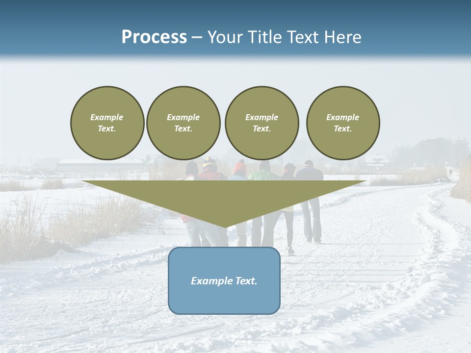 A Walk In The Snow PowerPoint Template