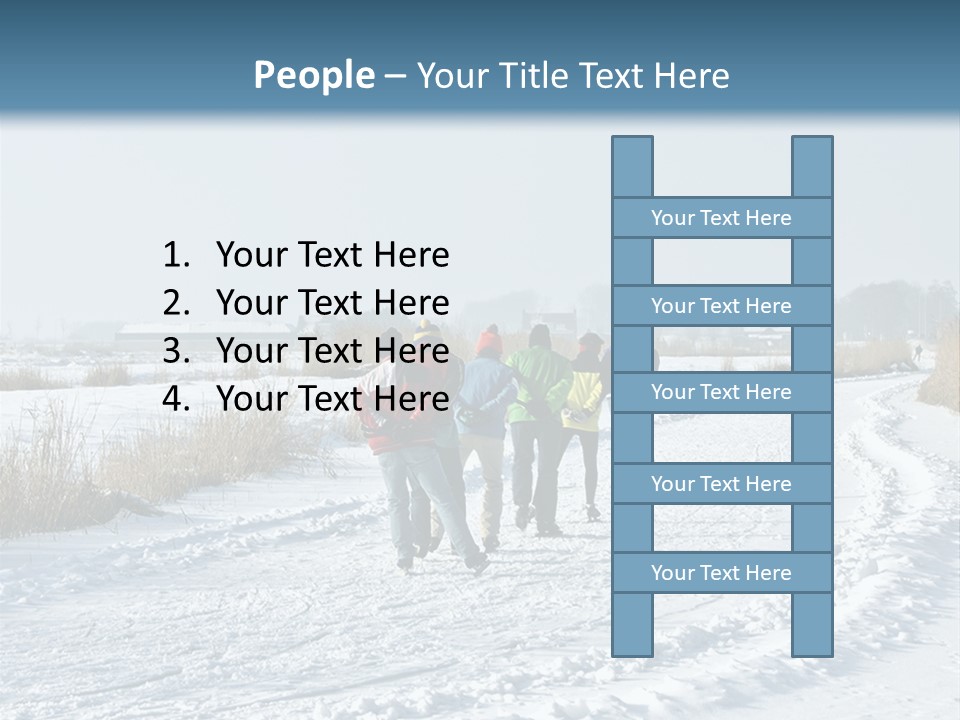 A Walk In The Snow PowerPoint Template