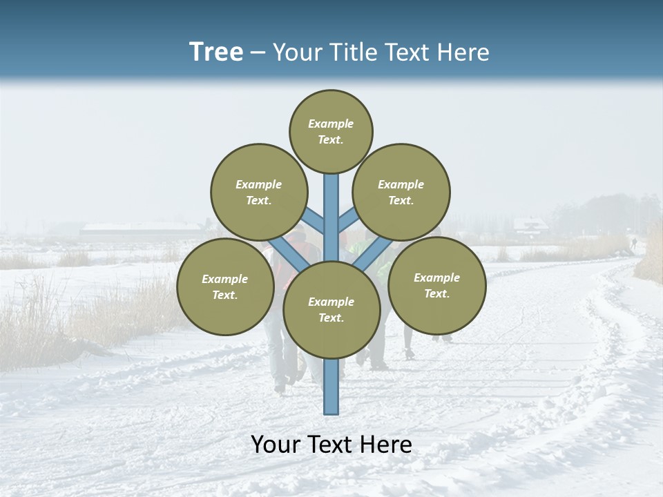 A Walk In The Snow PowerPoint Template