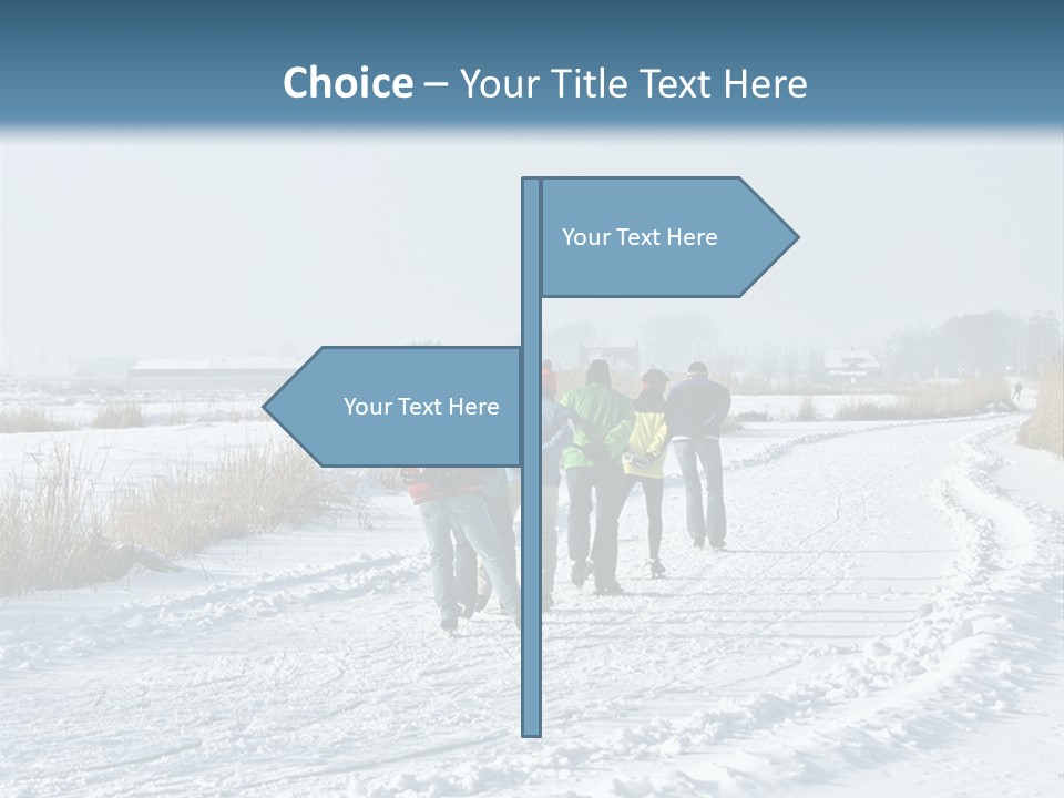 A Walk In The Snow PowerPoint Template