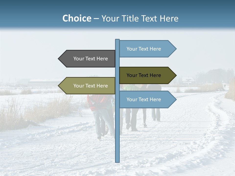 A Walk In The Snow PowerPoint Template