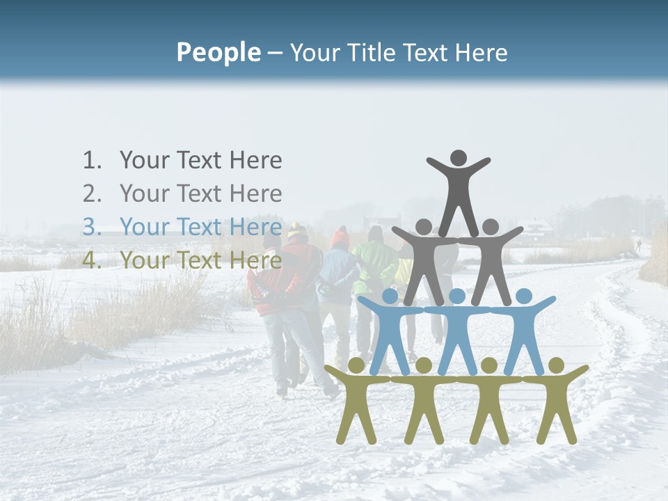 A Walk In The Snow PowerPoint Template