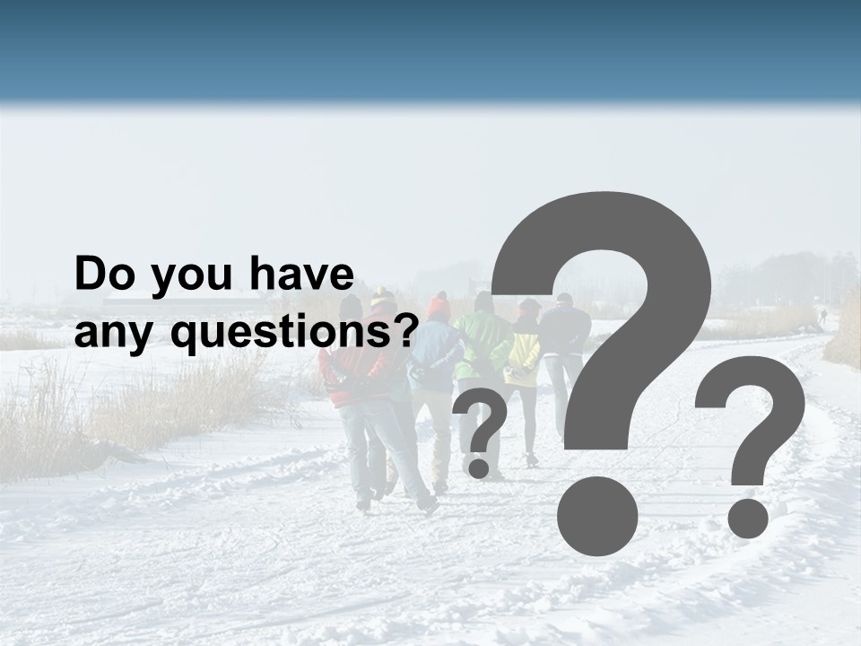 A Walk In The Snow PowerPoint Template