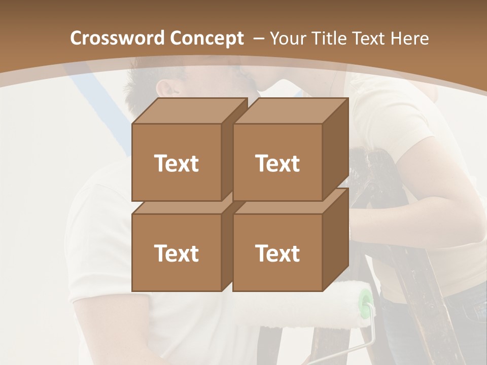 The Guy And The Girl Makes Repairs PowerPoint Template