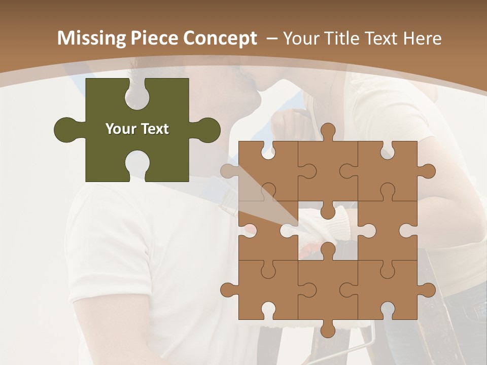 The Guy And The Girl Makes Repairs PowerPoint Template