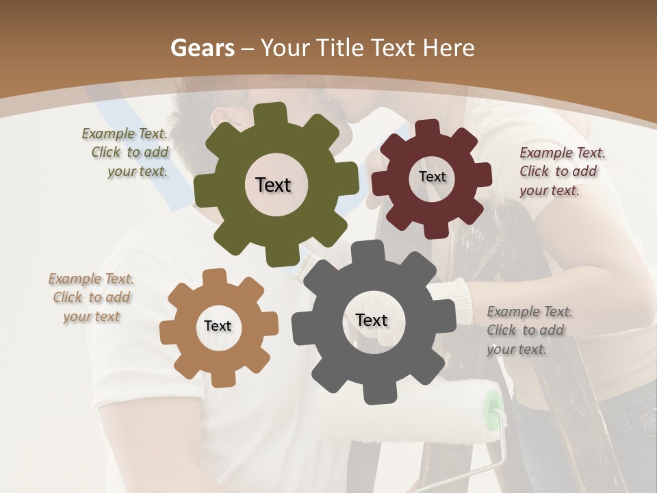 The Guy And The Girl Makes Repairs PowerPoint Template
