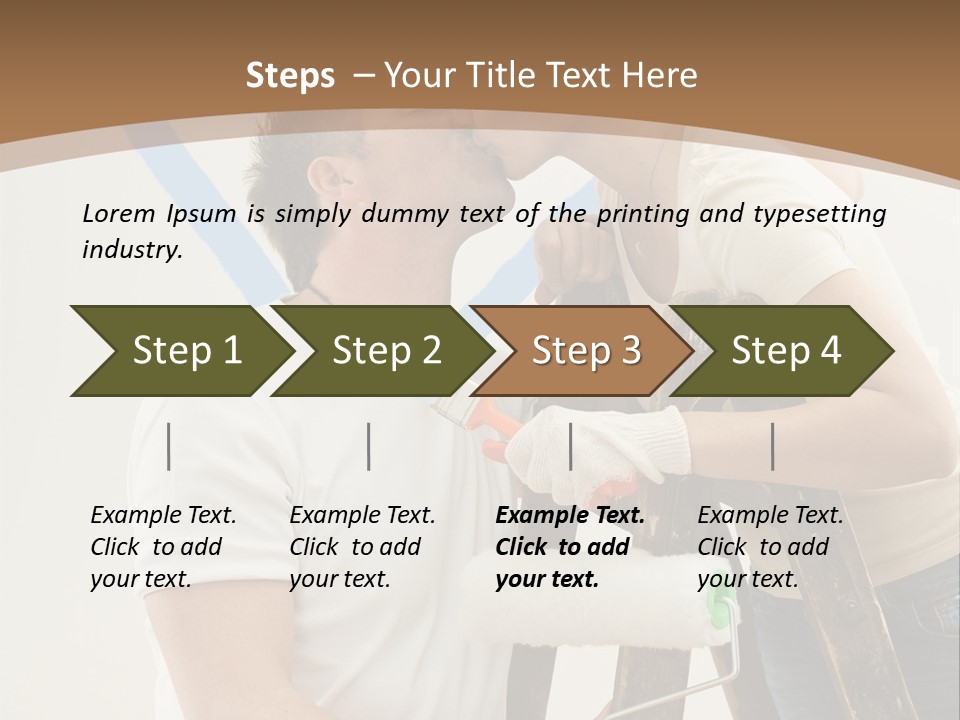 The Guy And The Girl Makes Repairs PowerPoint Template