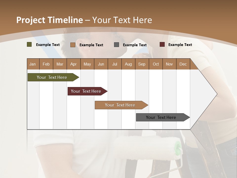 The Guy And The Girl Makes Repairs PowerPoint Template