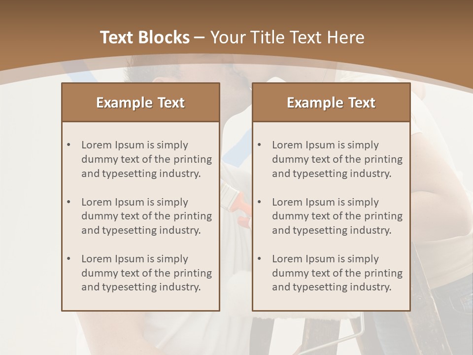 The Guy And The Girl Makes Repairs PowerPoint Template