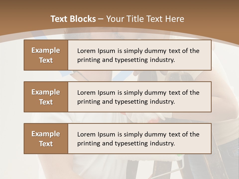 The Guy And The Girl Makes Repairs PowerPoint Template