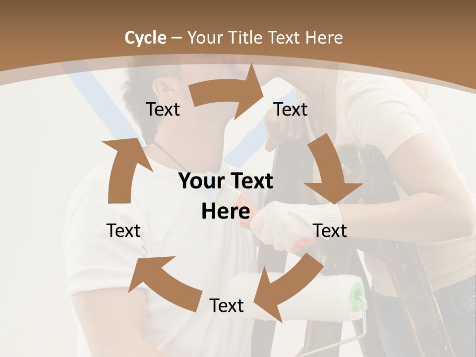 The Guy And The Girl Makes Repairs PowerPoint Template