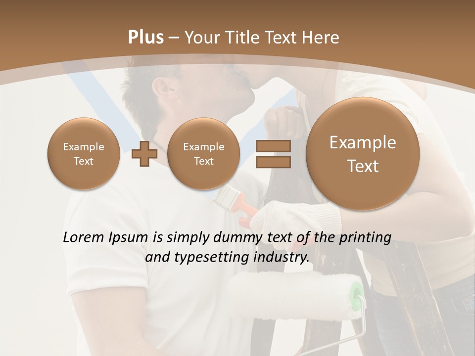The Guy And The Girl Makes Repairs PowerPoint Template