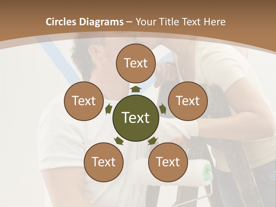 The Guy And The Girl Makes Repairs PowerPoint Template