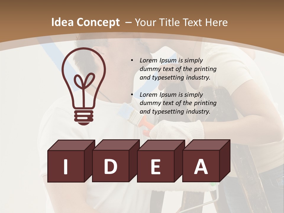 The Guy And The Girl Makes Repairs PowerPoint Template