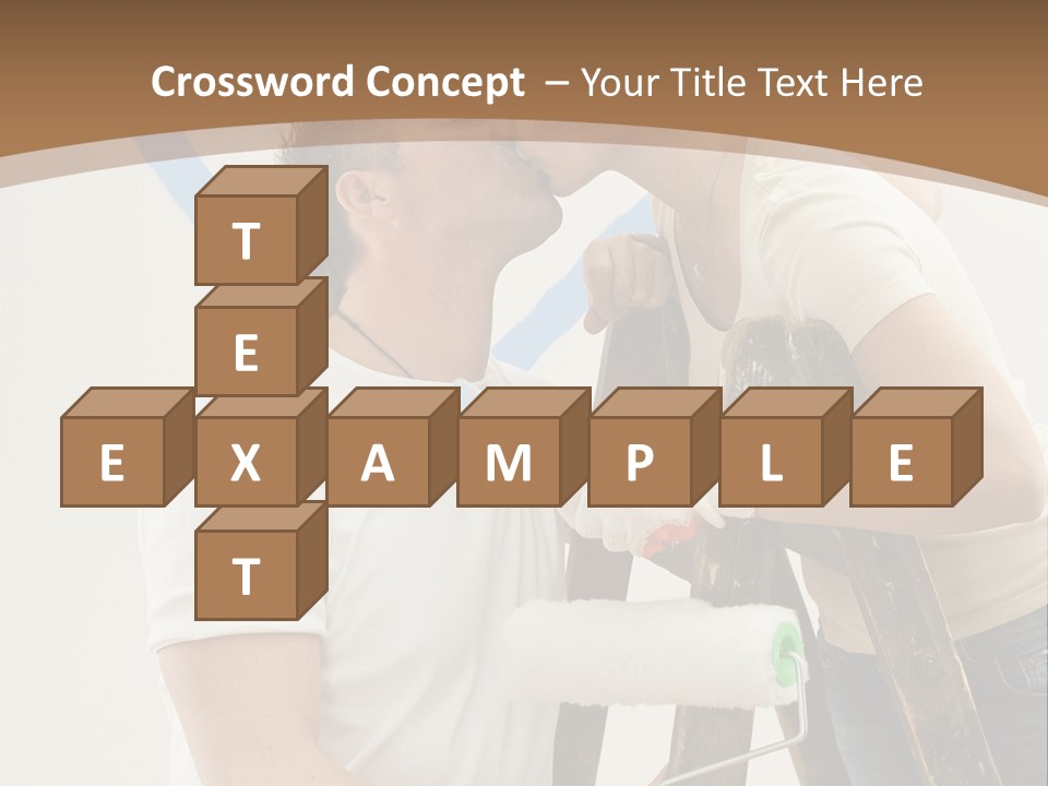 The Guy And The Girl Makes Repairs PowerPoint Template