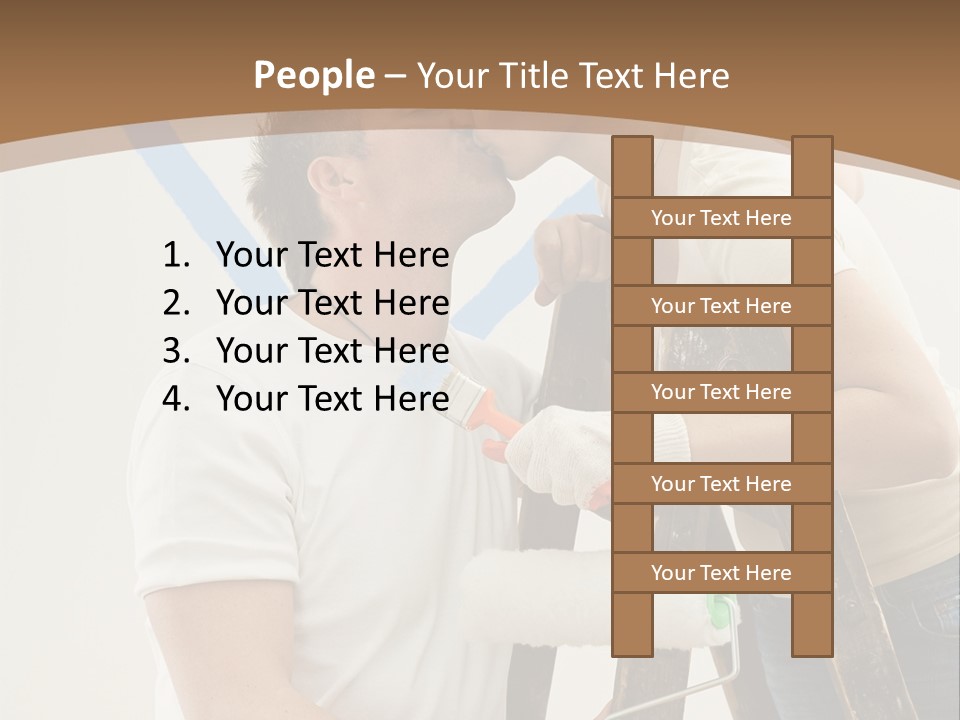The Guy And The Girl Makes Repairs PowerPoint Template