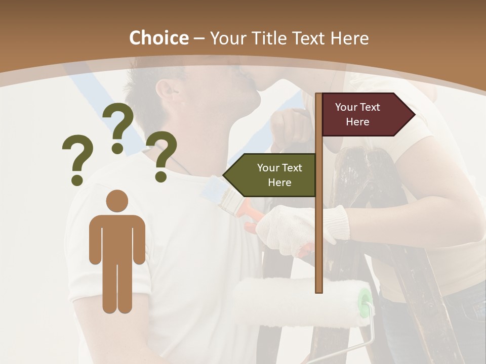 The Guy And The Girl Makes Repairs PowerPoint Template