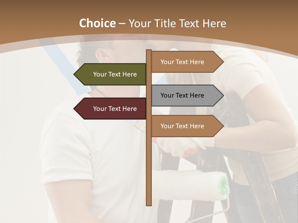 The Guy And The Girl Makes Repairs PowerPoint Template