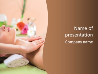 Female Massage PowerPoint Template