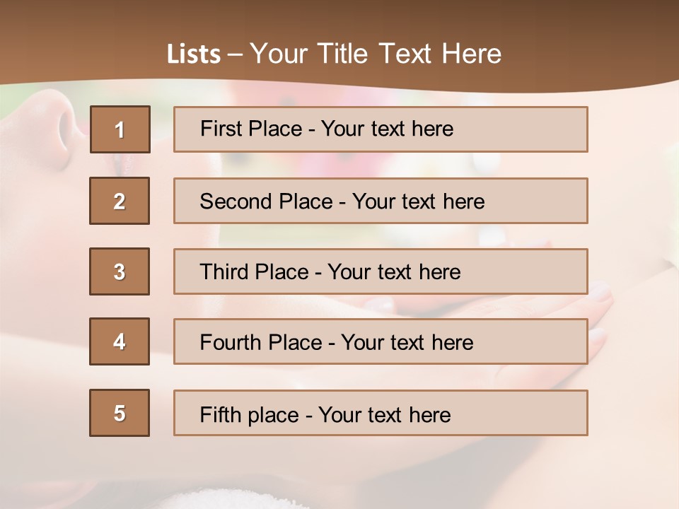 Female Massage PowerPoint Template