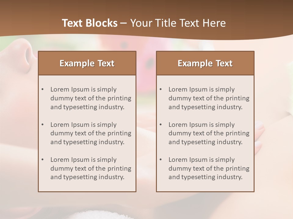 Female Massage PowerPoint Template