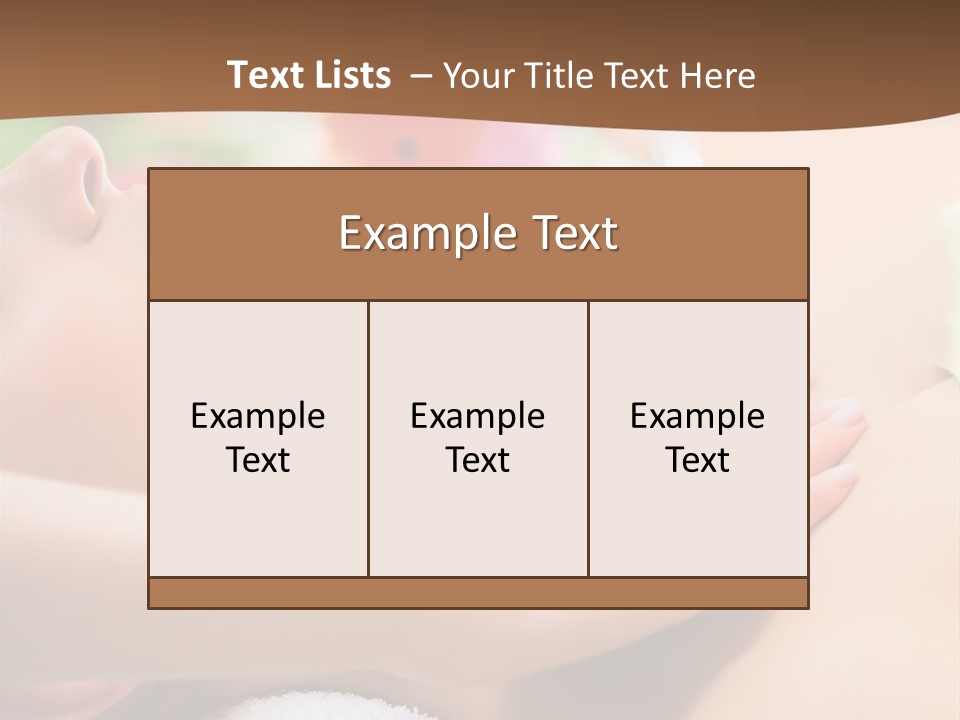 Female Massage PowerPoint Template