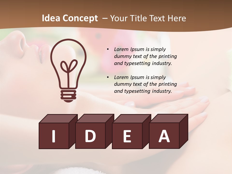 Female Massage PowerPoint Template