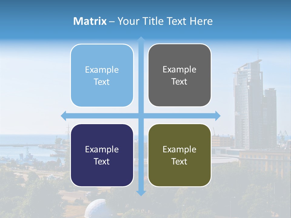 City By The Sea PowerPoint Template