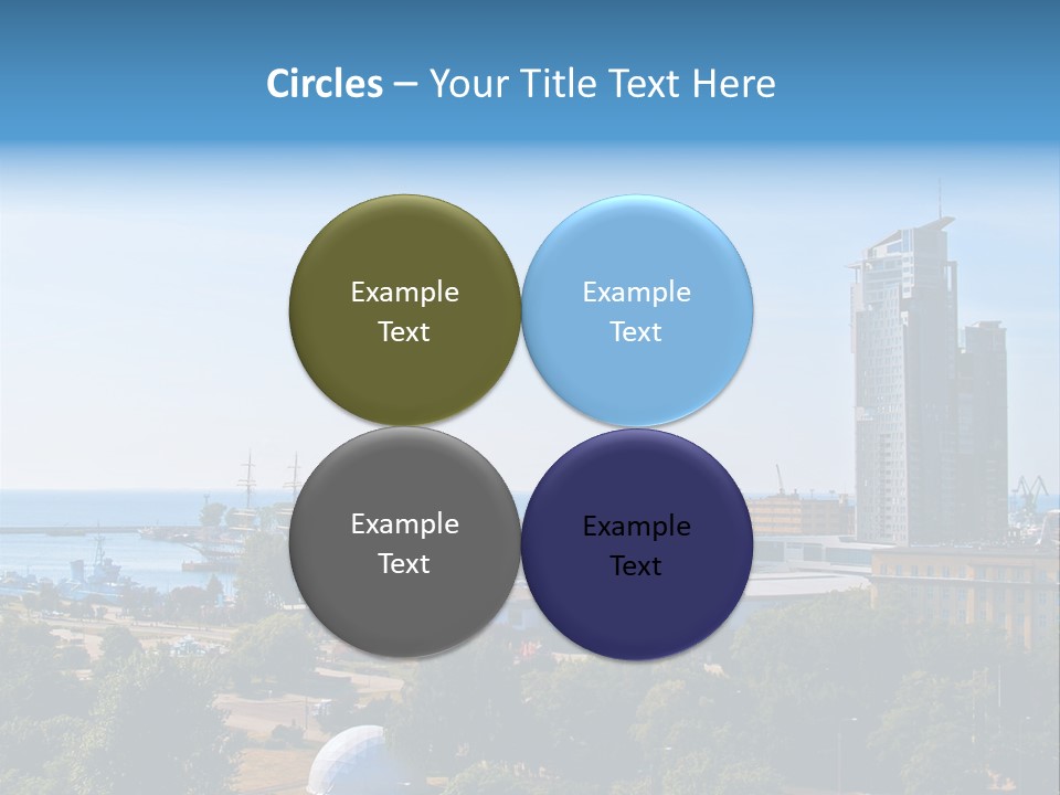 City By The Sea PowerPoint Template