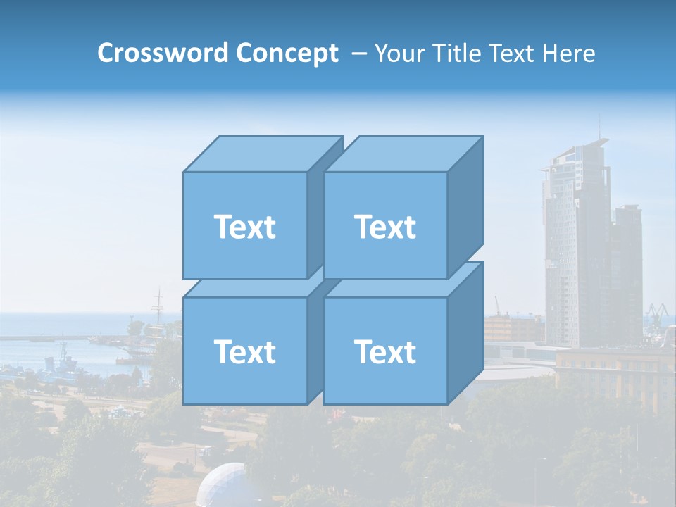 City By The Sea PowerPoint Template