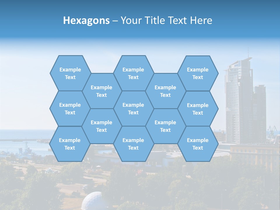 City By The Sea PowerPoint Template