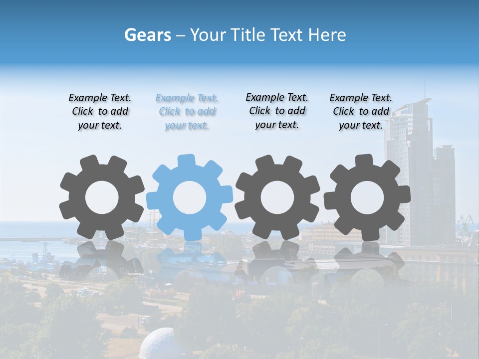 City By The Sea PowerPoint Template