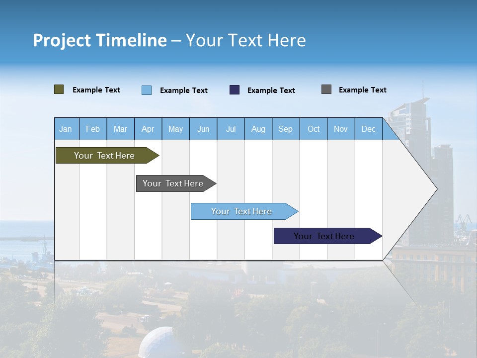 City By The Sea PowerPoint Template