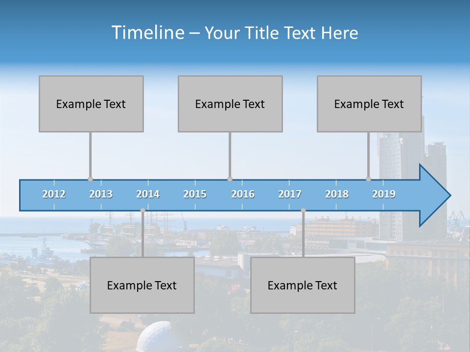 City By The Sea PowerPoint Template