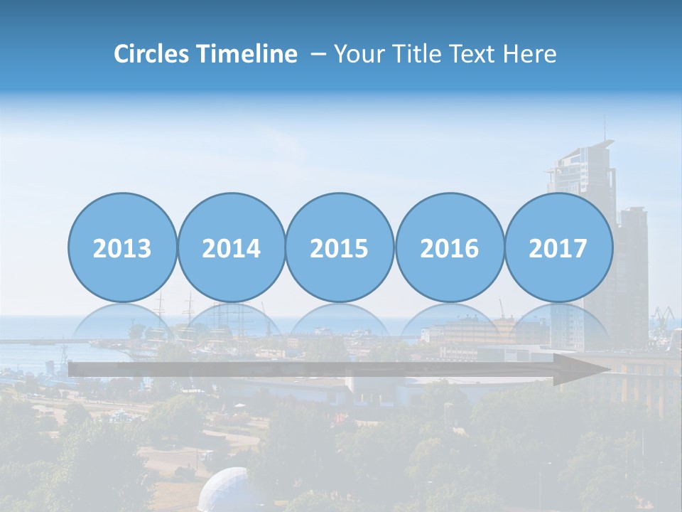 City By The Sea PowerPoint Template