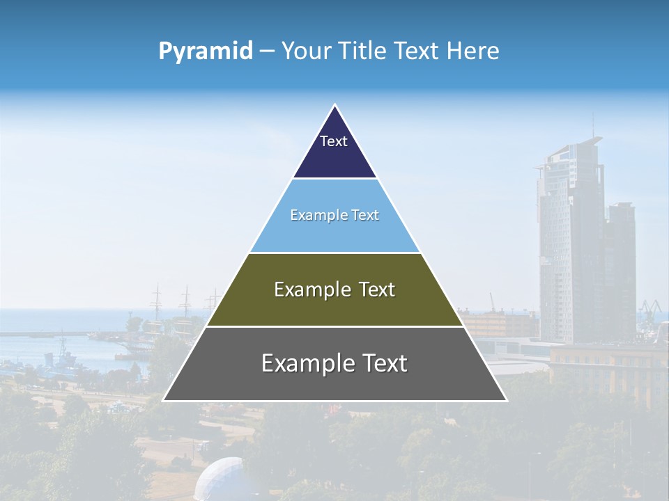 City By The Sea PowerPoint Template