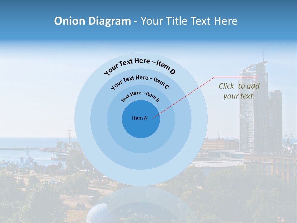 City By The Sea PowerPoint Template