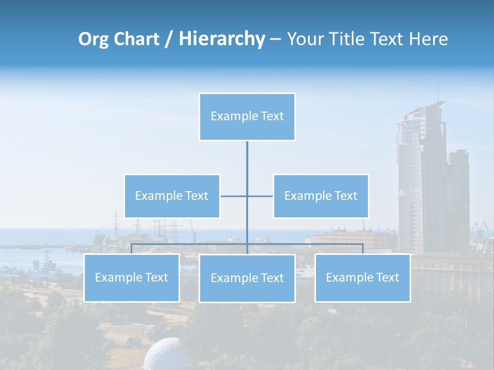 City By The Sea PowerPoint Template