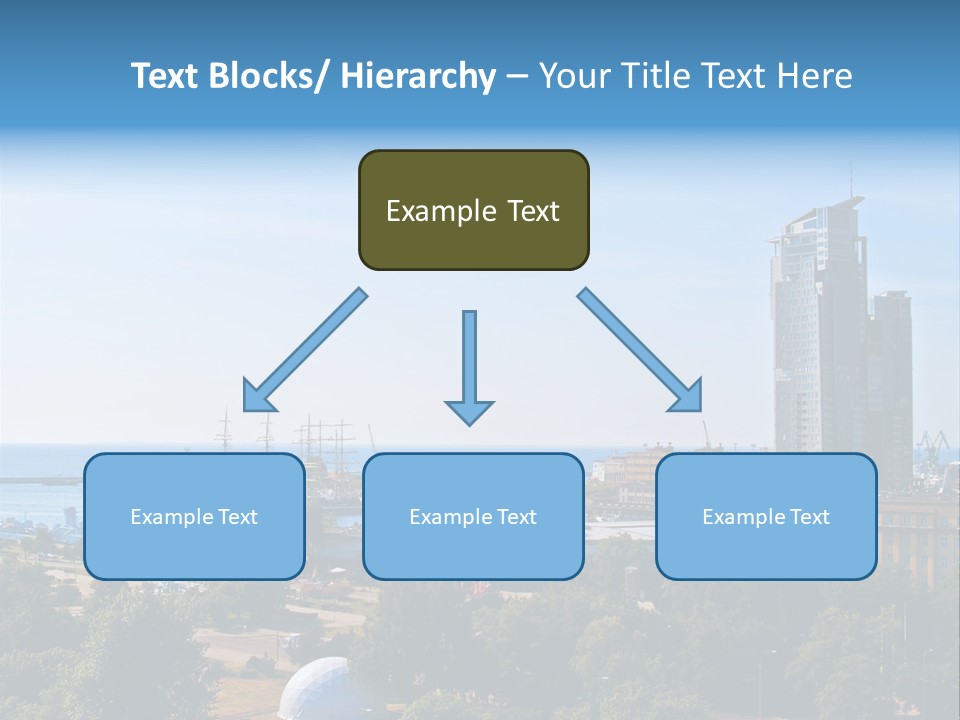 City By The Sea PowerPoint Template