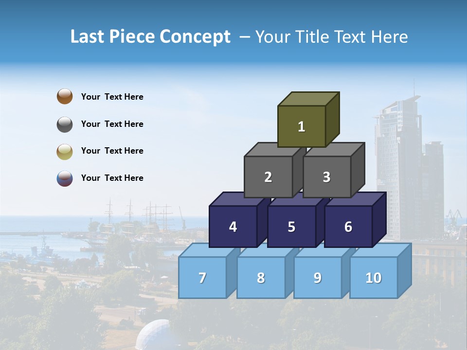 City By The Sea PowerPoint Template