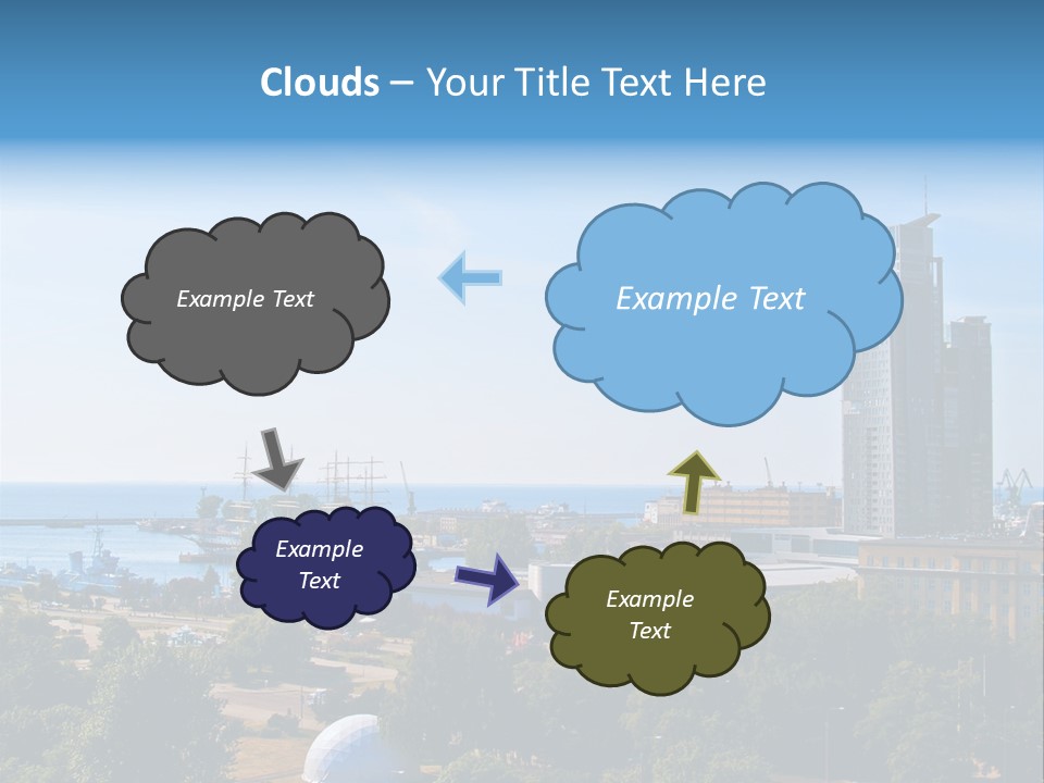 City By The Sea PowerPoint Template