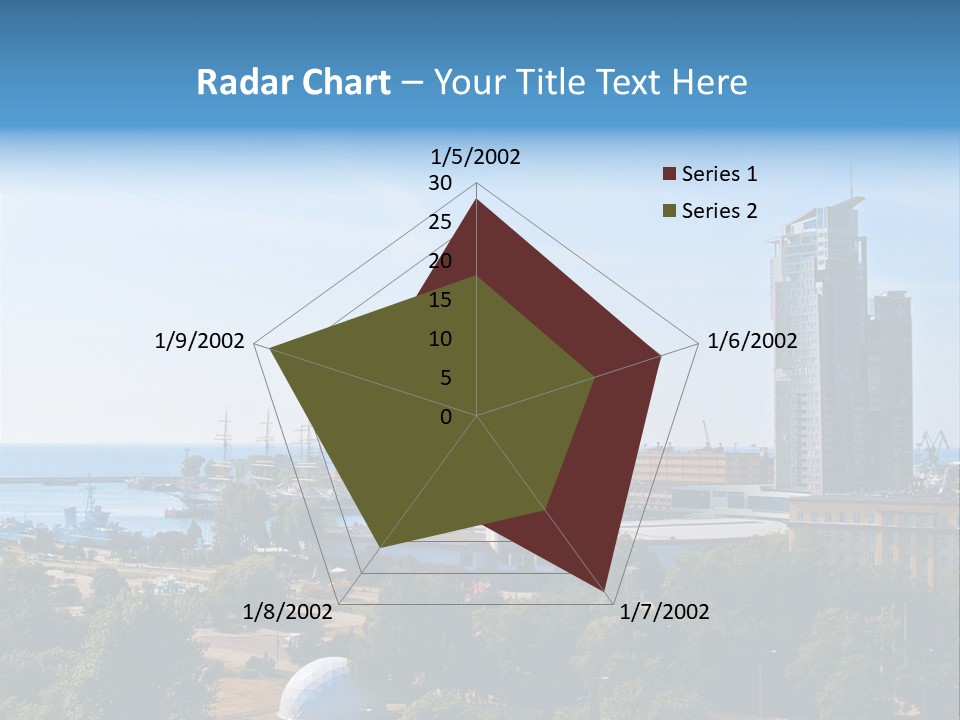 City By The Sea PowerPoint Template