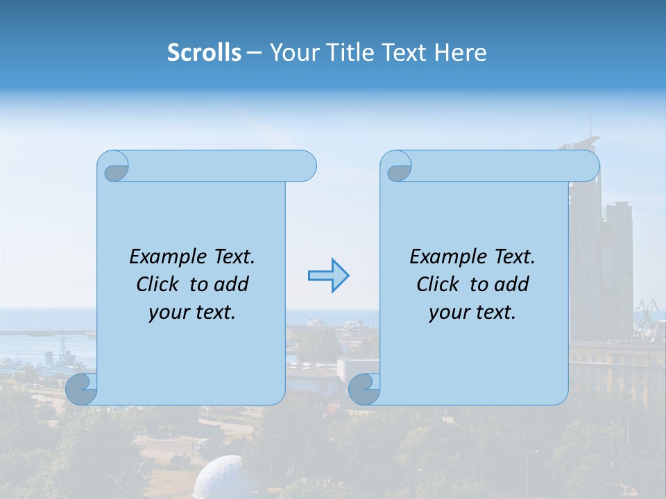 City By The Sea PowerPoint Template