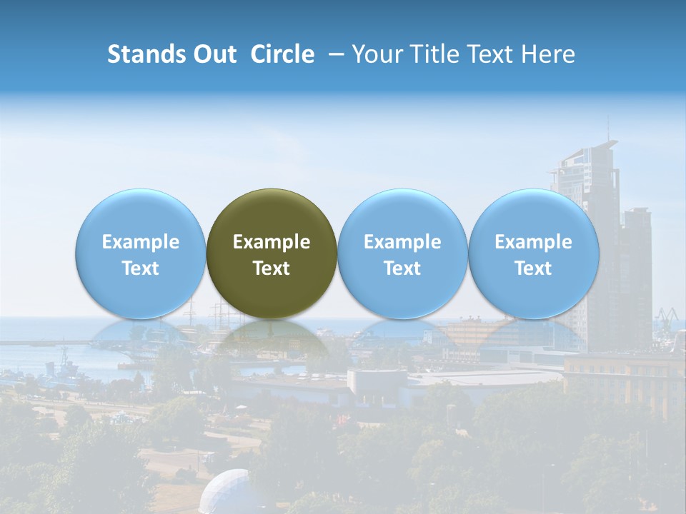 City By The Sea PowerPoint Template