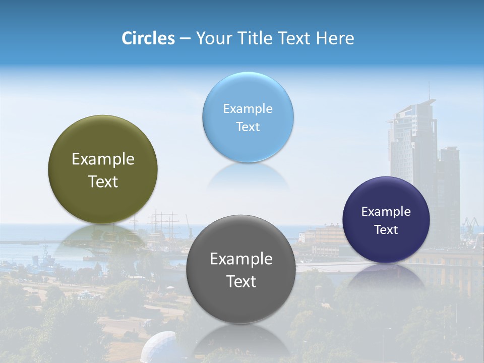 City By The Sea PowerPoint Template