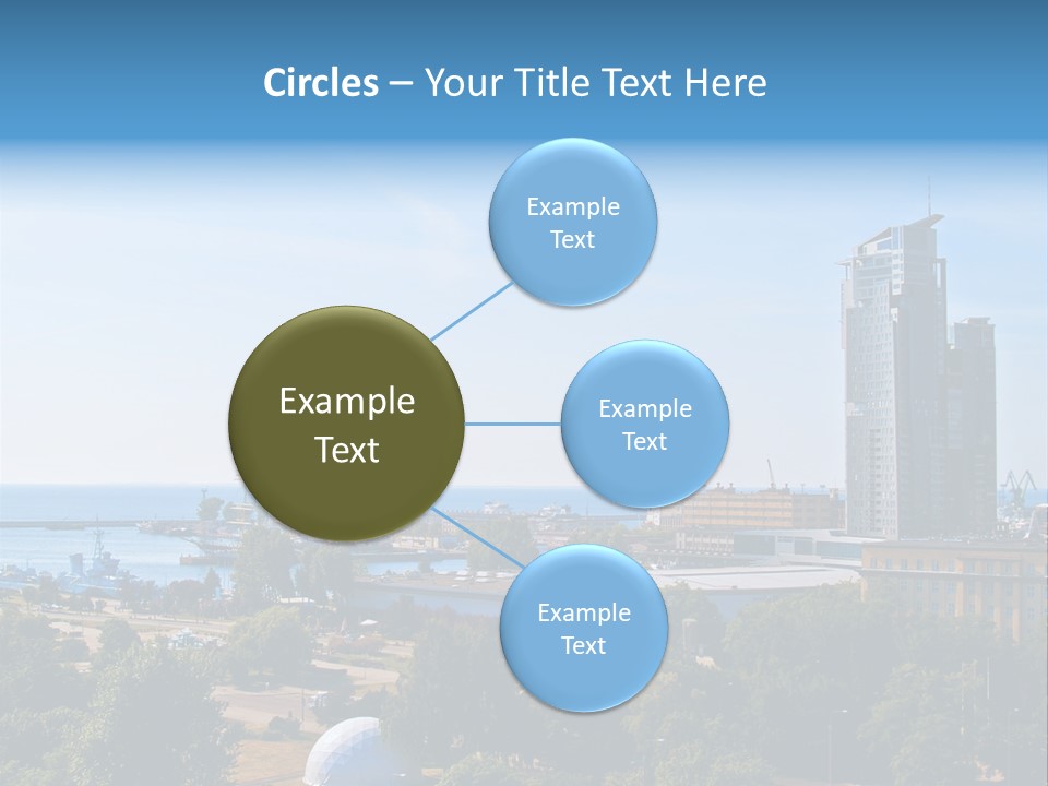 City By The Sea PowerPoint Template