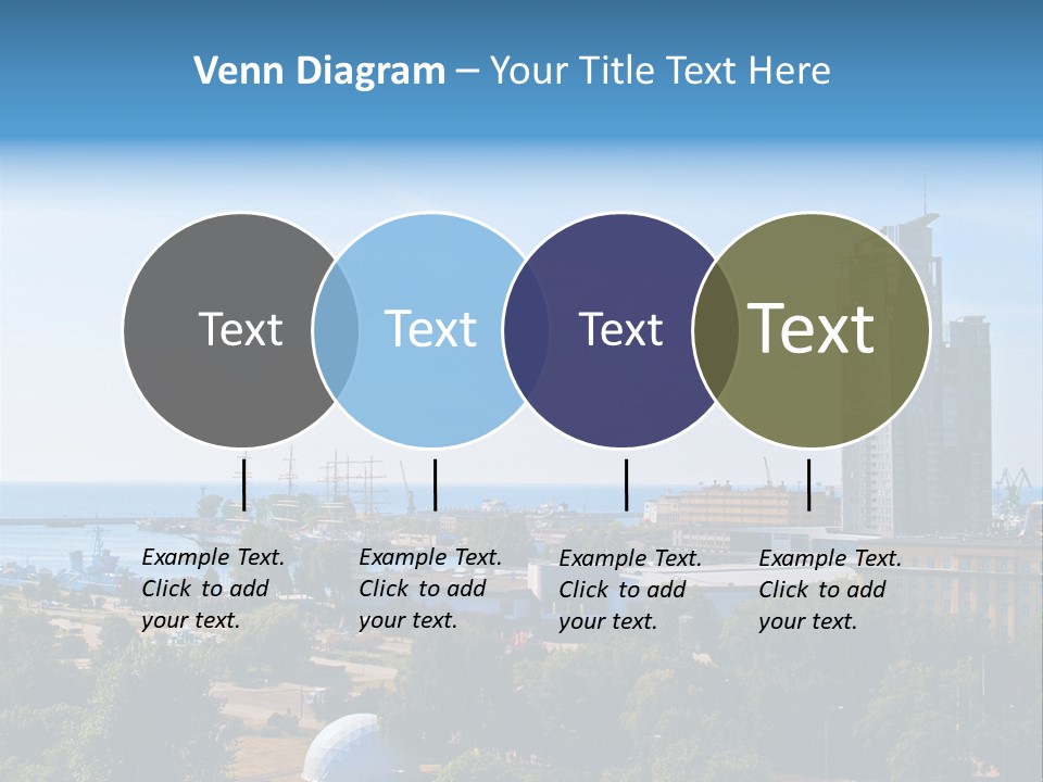 City By The Sea PowerPoint Template