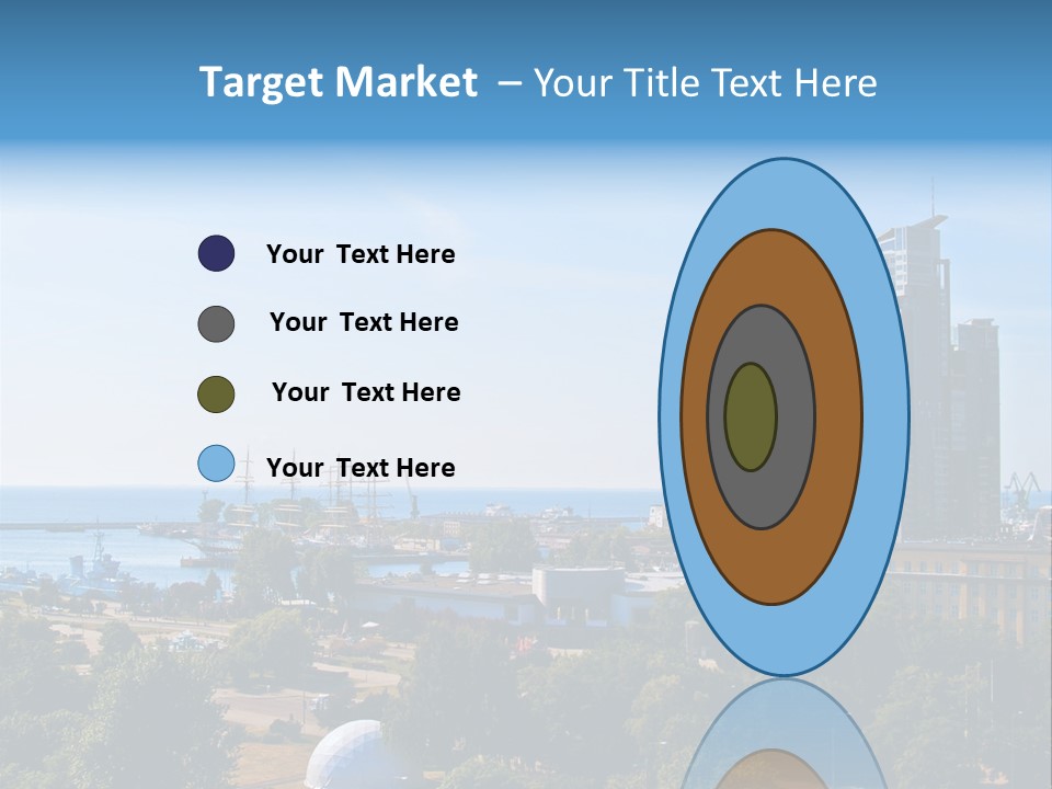 City By The Sea PowerPoint Template