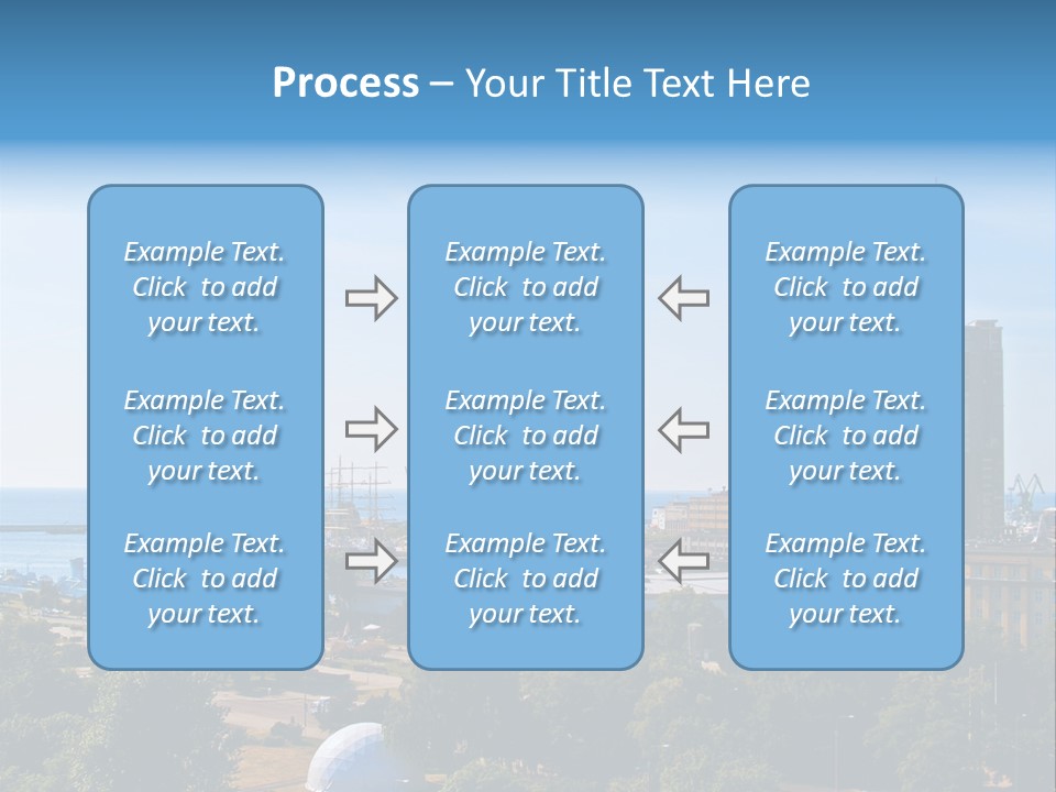 City By The Sea PowerPoint Template