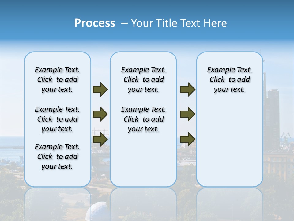 City By The Sea PowerPoint Template
